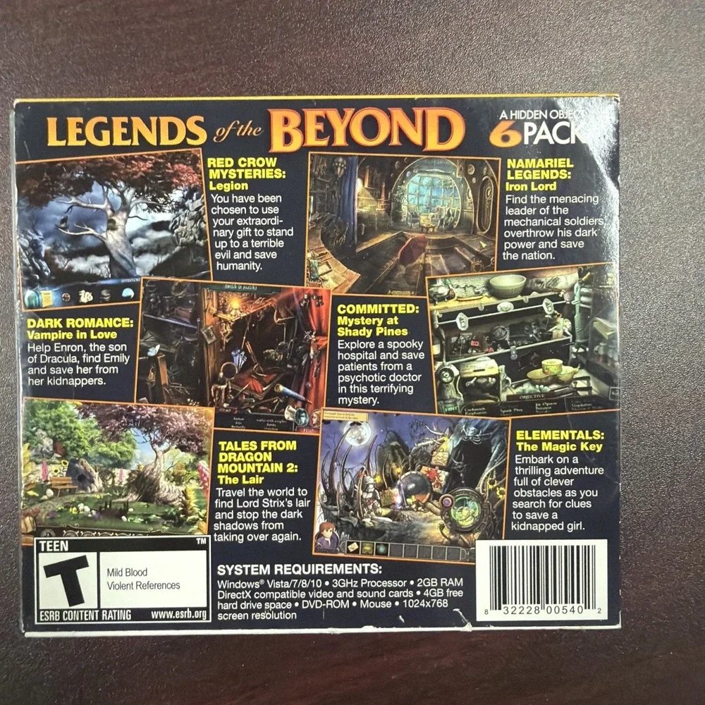 Legends of Cursed Souls Beyond Pursuit Peril 36-Pack Hidden Objects PC DVD ROM